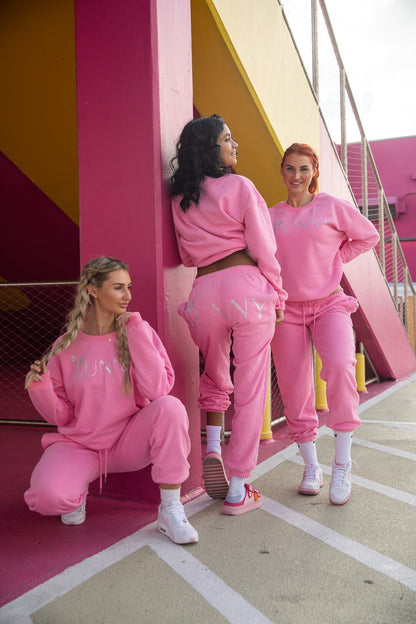 SWEATPANTS IN CANDY PINK